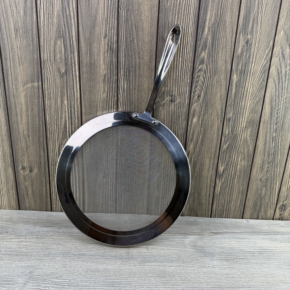All-Clad Stainless Steel Mesh Splatter Screen Guard Frying Pan Kitchen Tool